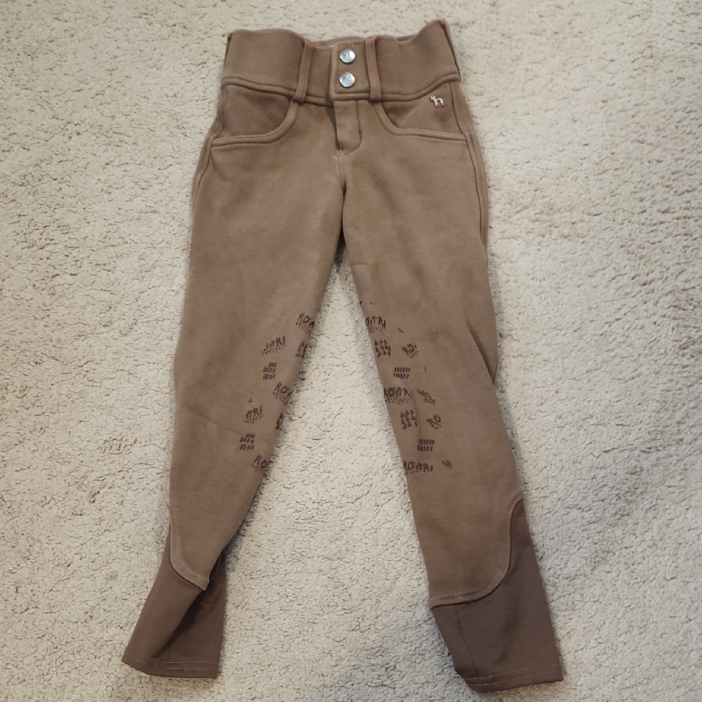 Kids' Tan Equestrian Horse Riding Pants Size XS